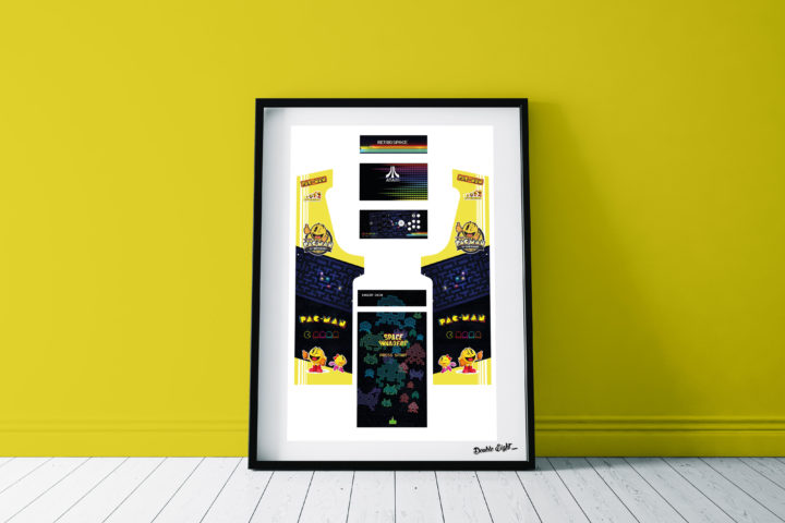 Poster-Mockup-Space Pacman
